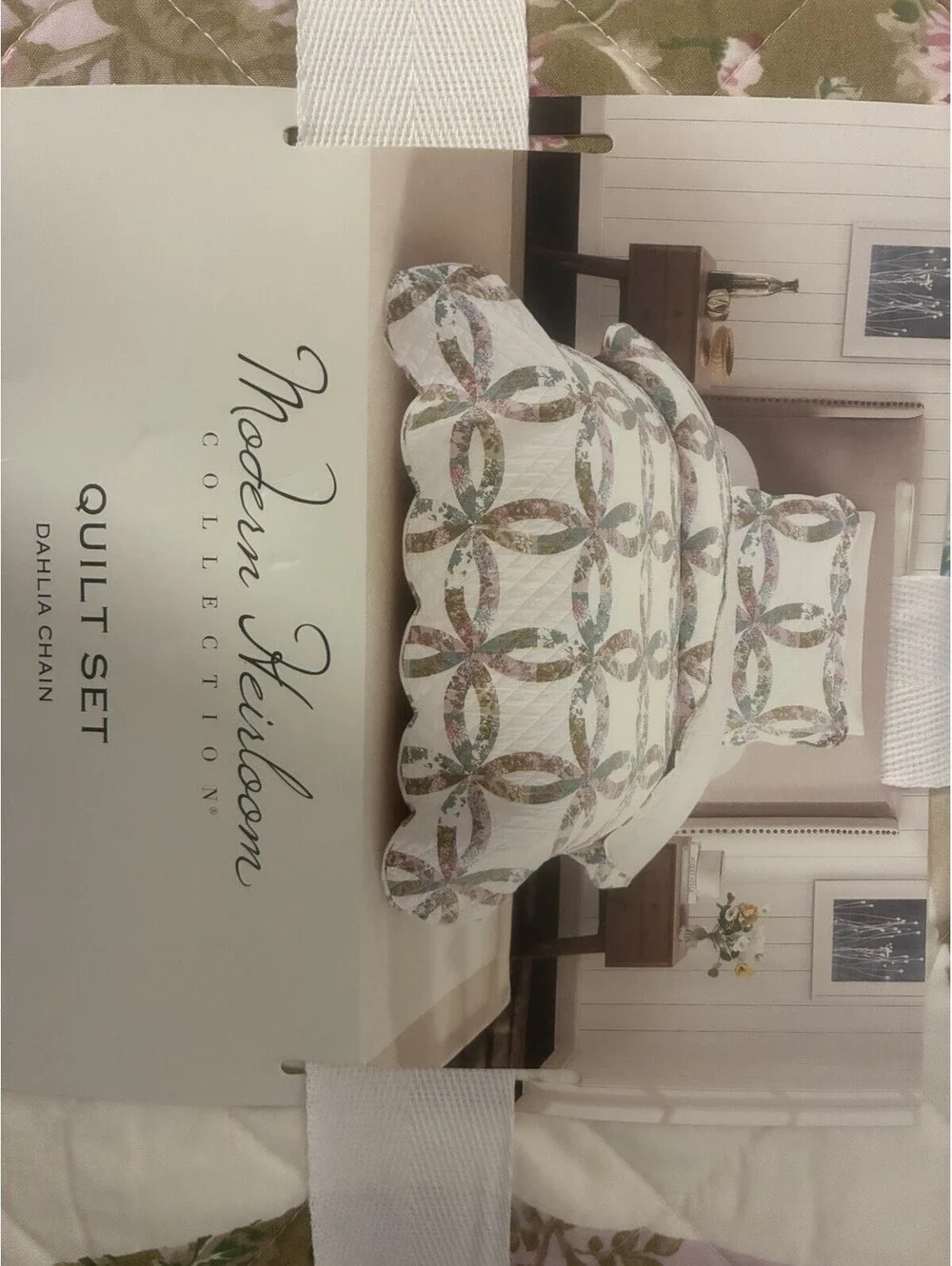 Modern Heirloom 2pc Twin/TWin XL Dahila Chain Quilt Bedding Set